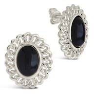 Ainsley Onyx Statement Stud Earrings