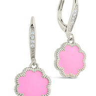 Rose Petal Short Drop Earrings