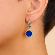 Rose Petal Short Drop Earrings