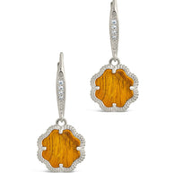 Rose Petal Short Drop Earrings