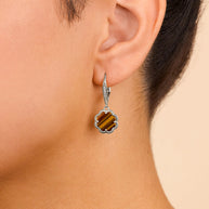 Rose Petal Short Drop Earrings