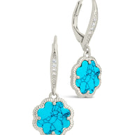 Rose Petal Short Drop Earrings