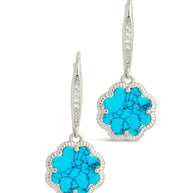 Rose Petal Short Drop Earrings