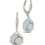 Rose Petal Short Drop Earrings