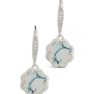 Rose Petal Short Drop Earrings
