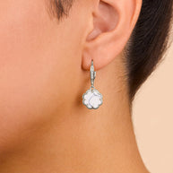 Rose Petal Short Drop Earrings