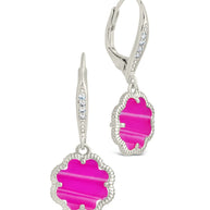 Rose Petal Short Drop Earrings