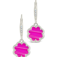 Rose Petal Short Drop Earrings