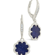 Rose Petal Short Drop Earrings