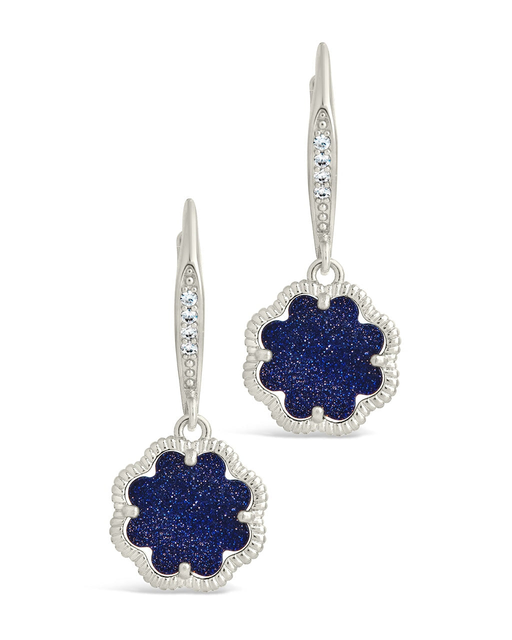 Rose Petal Short Drop Earrings