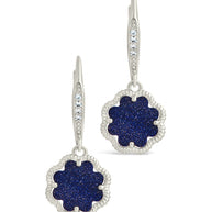 Rose Petal Short Drop Earrings