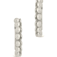 Pearl Bubble Hoop Earrings