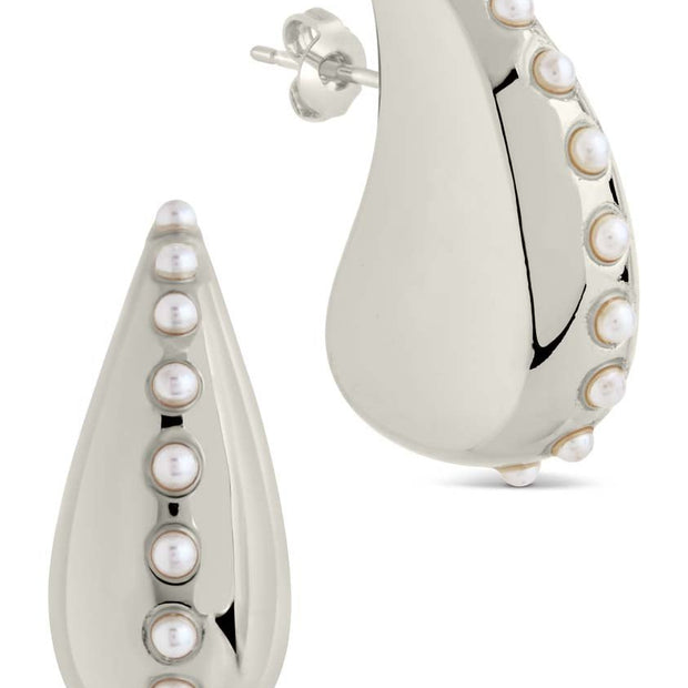 Raze Pearl Studded Drop Studs