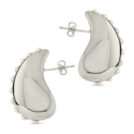 Raze Pearl Studded Drop Studs