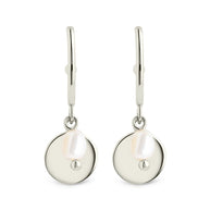 Morgan Pearl & Disk Dangle Earrings
