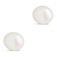 Sterling Silver Baroque Pearl Stud Earrings