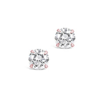 Sterling Silver 4mm CZ Stud Earrings
