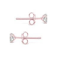 Sterling Silver 4mm CZ Stud Earrings