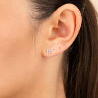 Sterling Silver Everyday Essential CZ Studs
