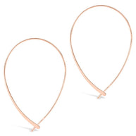 Delicate Threader Hoop Earrings