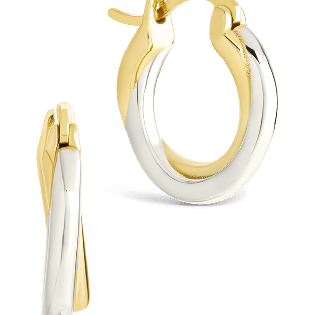 Sterling Silver Janice Twisted Hoop Earrings