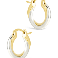 Sterling Silver Janice Twisted Hoop Earrings