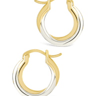 Sterling Silver Janice Twisted Hoop Earrings