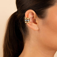 Johanna Two-Tone Interlocking Ear Cuff Set