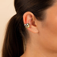 Johanna Two-Tone Interlocking Ear Cuff Set