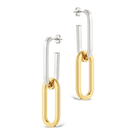 Doreen Mixed Metal Oval Drops