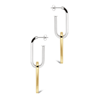 Doreen Mixed Metal Oval Drops