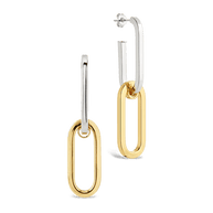 Doreen Mixed Metal Oval Drops