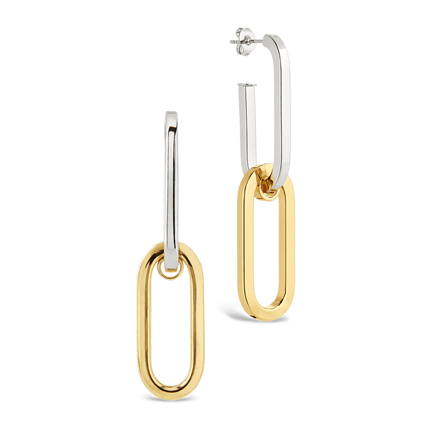 Doreen Mixed Metal Oval Drops