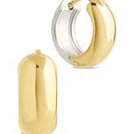 Betina Dual Tone Thick Micro Hoops