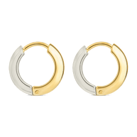 Betina Dual Tone Thick Micro Hoops