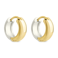 Betina Dual Tone Thick Micro Hoops