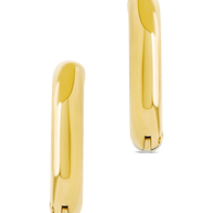 Cinzia Dual Tone Thin Micro Hoops