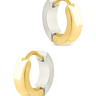 Francisca Dual Tone Thick Micro Hoops