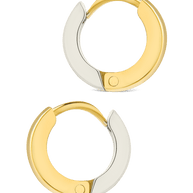 Francisca Dual Tone Thick Micro Hoops