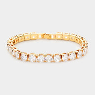 Round CZ Evening Bracelet