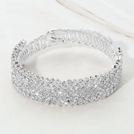 Crystal Rhinestone Adjustable Evening Bracelet
