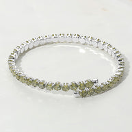 CZ Round Cluster Evening Bracelet
