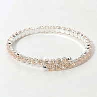 CZ Round Cluster Evening Bracelet