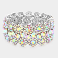 Bubble Stone Stretch Evening Bracelet
