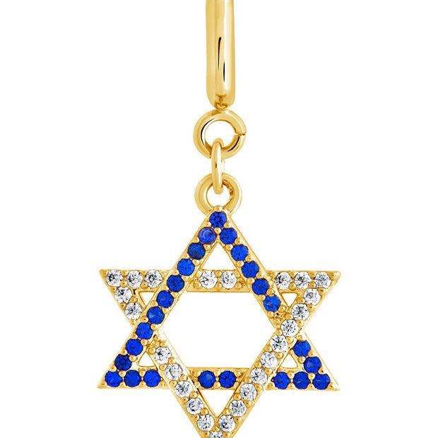 CZ Star of David Charm