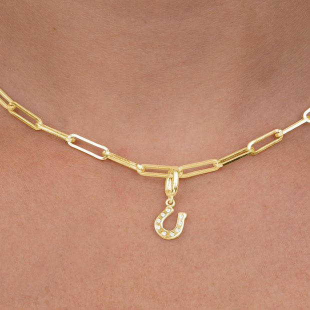 Sterling Silver Horseshoe Charm