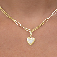 Sterling Silver CZ Heart Charm