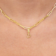 Sterling Silver Polished Heart Outline Charm