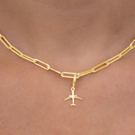 Sterling Silver Airplane Charm