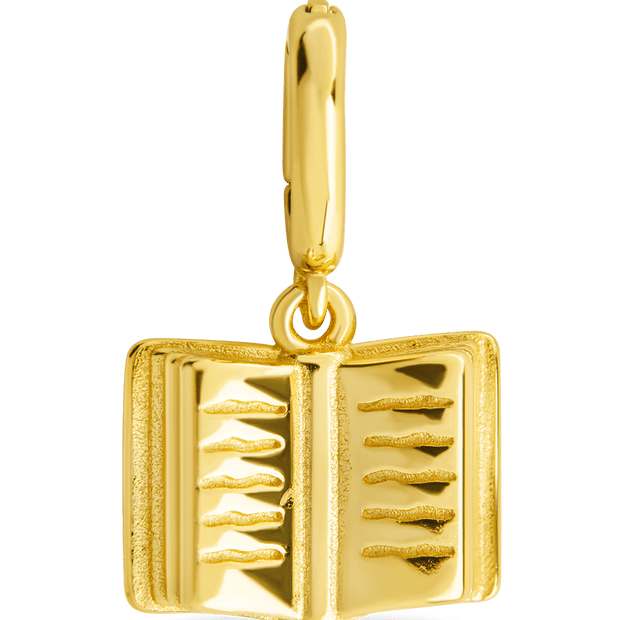 Sterling Silver Book Charm
